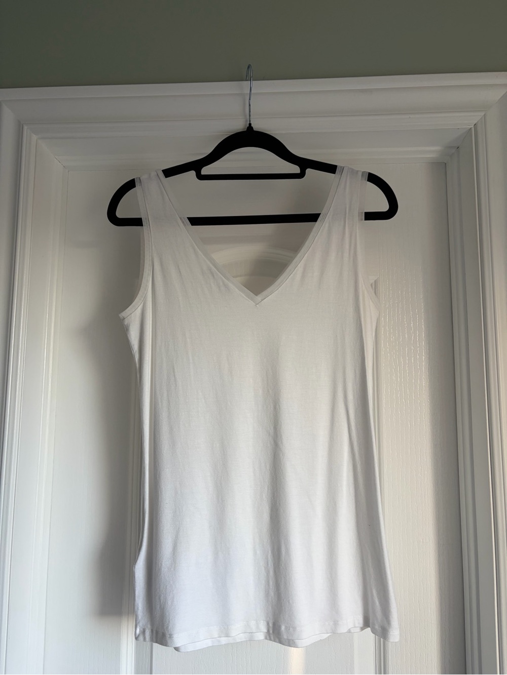 REISS White V-Neck Tank Top - Size S